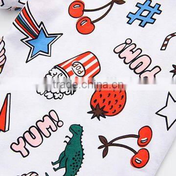 Wholesale Summer Cotton Priting Kids Girl Short Sleeve t Shirts photo-5