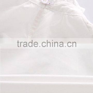 Wholesale Puff Sleeve Kids Girl Shirt White Blouse for Little Girls photo-4