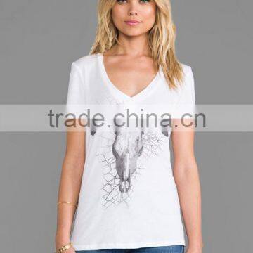 tight fit v-neck t-shirts