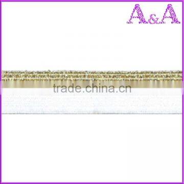 Spandex/Nylon 17mm Bra Picot Elastic Lace Binding Tape