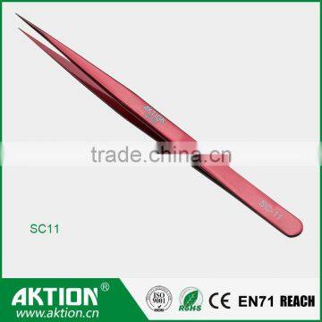 stainless steel tweezer used for hairdressing SC-11