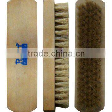 Widely used plastic hair wooden handle shoe brush