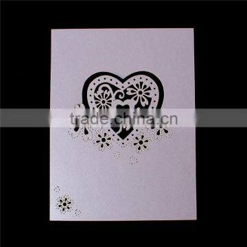 Paper Wedding Party Name Place Card Heart Mauve photo-2