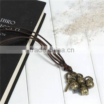 Velvet Suede Punk Style Adjustable Necklace Antique Bronze Coffee Halloween Skeleton Skull Cross For Men & Women 40cm Long photo-3