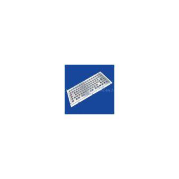 Specially designed high vandal-proof panel mount Metal Keyboard with 12 function keys