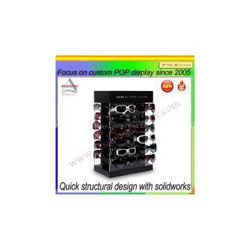 High up end sunglasses eyewear display showcase & flooring display rack