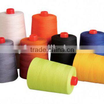 Orange aramid sewing thread for worwear coverall