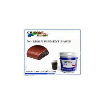 Red brown water based pigment paste，liquid textile binder for textile screen printing