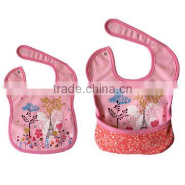 pretty pattern printed 4 layers cotton baby bibs wholesale