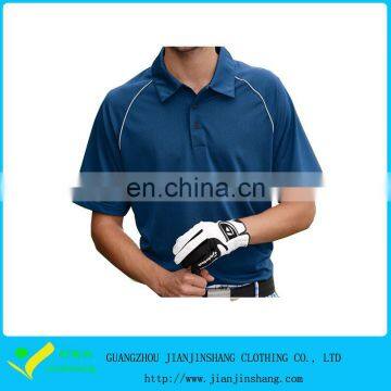 Hot Selling Customized Logo Raglan Sleeve Plain Designed Golf Shirt