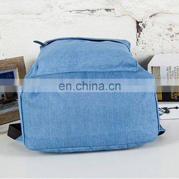 Light Blue Unisex School Fashion Denim Backpack