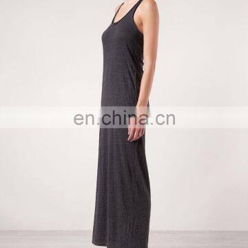 CHEFON Tank Long Black Maxi Dress photo-2