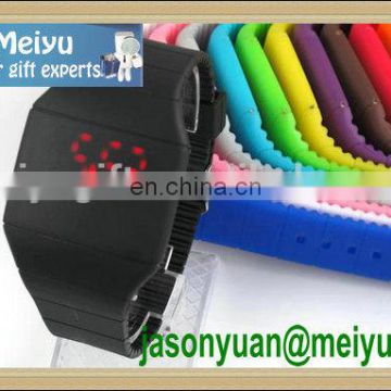 Ice color silicone electronic wristwatch, silicone digital wristwatch for wrist decorate