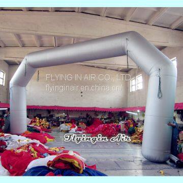 Customized Slivery Inflatable Arch with Blower for Event