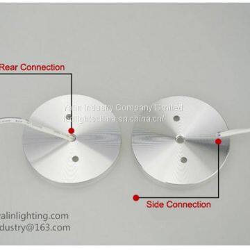 Round LED Cabinet Light, Wardrobe Disc Lamp With 4 or 6 Way Splitter, Ultrathin Showroom Furniture Spotlight photo-2