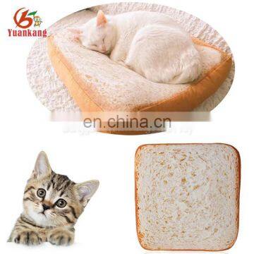 Cartoon custom made pet plush bread cushion for cat sleeping