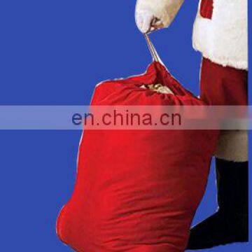 Factory direct sell Costume polyester Santa sack with branded logo