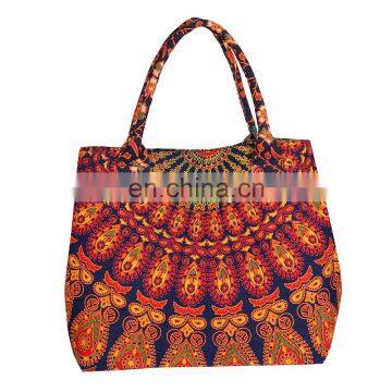 Indian Handbags Women Shoulder Hippie Bag Mandala Tote Bag Handmade Shopping Bag