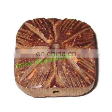 Handmade coconut shell beads, size : 23x9mm BWCCN018