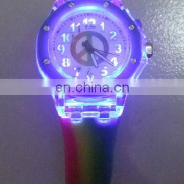 Flashing Light Silicone Watch/ Night Light Silicone Watch