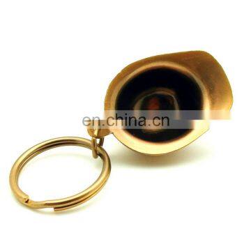 25 Experience Years OEM Factory Direct Price Custom 3D HELMET GOLD KEY CHAIN KEY RING photo-2