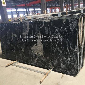 Nero Athens Black Granite Flooring Granite Tiles Leather Polished Antislip Tiles photo-3