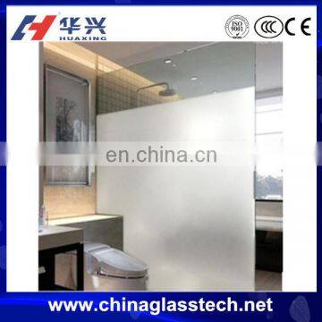 CE Approved Shower Room Frosted Glass Wall Partition