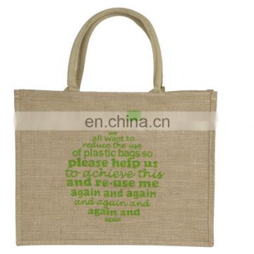 Reusable Burlap Jute Shopping Bags