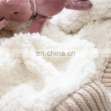 Wholesale Luxury Acrylic Knitted Kids Baby Children Super Soft Blanket Throw For Sofa Chair photo-6