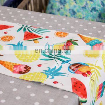 Digital Print 100% Polyester Printed Summer Fruit Table Cloth Runner for Wedding Party Banquet Decoration photo-6