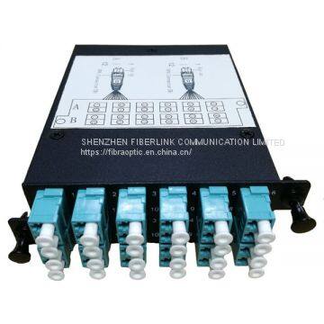 24 Fibers OM3 MPO-LC LGX Cassette Box