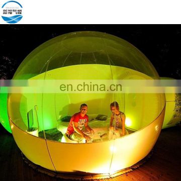 Outdoor single tunnel inflatable bubble tent camping transparent bubble tent for sale