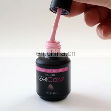 RONIKI 15ml Wholesale Nail Gels Lacquer Soak off LED UV Color Gel for private Label