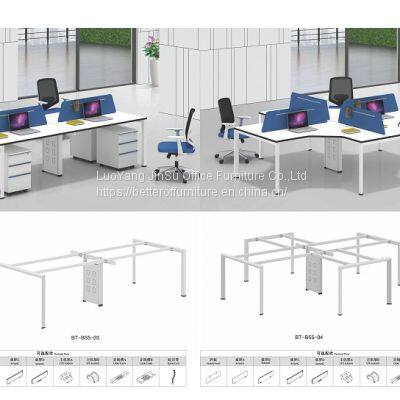 Four Person green screen Office Workstation desk set