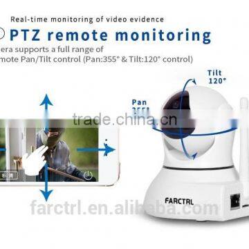Wireless Wifi Audio Linkage Alarm Network Technology P2P IP Camera With Door Alarm and PIR Motion Detector photo-2