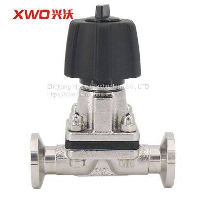316L Stainless steel sanitary manual diaphragm valve