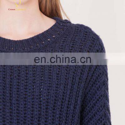 Толстая вязаная женская пуловерная кофта 5GG. Модный вязаный трикотаж photo-4