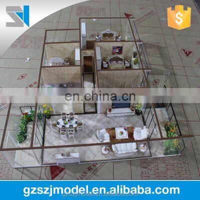 Miniature architecture models -3d interior architecture building scale model