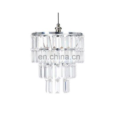 Acrylic / Crystal Beads 4 Layers Home Wedding Centerpieces Decoration Stair Chandeliers Lighting