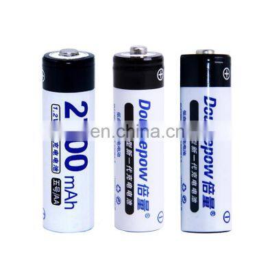 High Capacity NiMH AA 1.2V 2700mah Rechargeable aa Batteries for electronic toys