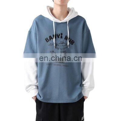 2021 Christmas Spring and Autumn New Japanese Space Theme Trend Two Long Sleeve Casual Men's Hooded Sweater