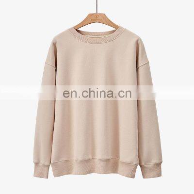 2021 Autumn and Winter New Warm Korean Round Neck Solid Color Fashion Trend Loose Ladies Pullover Sweater photo-5