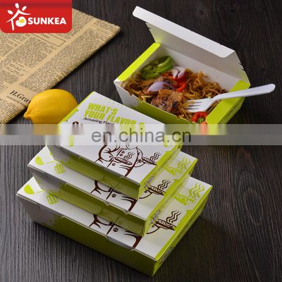 Cool Decorative Paper Food Packaging Food & Beverage Packaging for Fast Food Supply Disposable UV Coating Varnishing Embossing