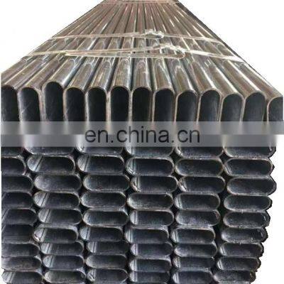 Tianjin Welded Carbon Seamless ERW Hollow Section galvanized pregalvanized Oval shaped shape Steel tube Pipe