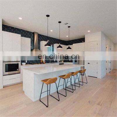 American Style Marble Counter Top Kitchen Cabinets with Island