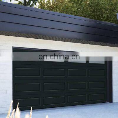 Wholesale Factory Price Waterproofing Automatic aluminum sectional design glass Garage Door