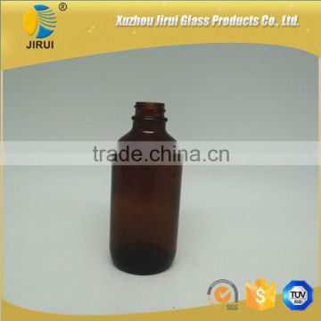 30ml 60ml 120ml amber boston bottle with white dropper cap