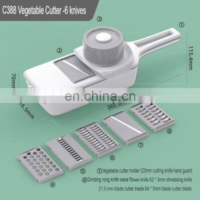 Multifunctional 9 in 1 Household Plastic Vegetable Chopper Cutter photo-5