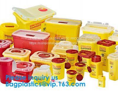 Healthcare, Gallon, Quart, Liter Sharp Container, Biohazard Waste Disposal Container, Needle Disposal Container