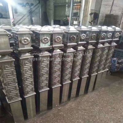 Yunnan Q235 square tube wholesale hot dip galvanized square tube 40 * 80 * 3 square tube Kunming sales square tube